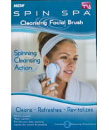 SPIN SPA CLEANSING FACIAL BRUSH WITH 2 CLEANSING ATTACHMENTS - AS SEEN O... - $16.17 CAD