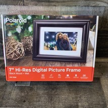 Polaroid 7” Hi-Res Digital Picture Frame - Wood Frame + Mat Sealed - £27.13 GBP