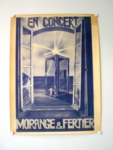 Morange &amp; Fertier - Póster De Concierto Original - Muy Raro - Afiche - 1978 - $144.34