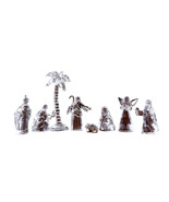 Pocket Nativity 93026 Holy Family Wise Men Angel Set 8 Crystal Cut Acryl... - $39.60