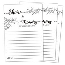 Share A Memory Card, Memorial Cards For Celebration Of Life, Funeral Guest Book, - £11.98 GBP