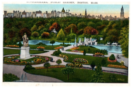Public Garden Boston Massachusetts Postcard - £21.86 GBP
