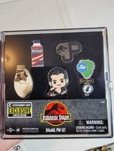 SDCC 2022 Limited Edition Jurassic Park JP Enamel Pins 5 Pack Set Universal - £73.34 GBP