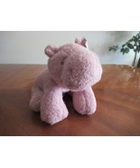 NWT Carters Plush Toy Stuffed Animal Lovey Mauve Purple Hippo Animal Sof... - £19.02 GBP