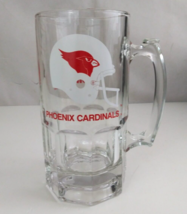 NFL Phoenix Cardinals Collectors Edition Slim Jim Heavy Glass Beer Mug - £10.67 GBP