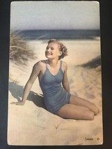 1940&#39;s to 1970&#39;s Postcards - Swimsuit Girl - £2.97 GBP