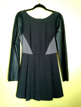NWT Stella &amp; Jamie Designer Sexy Leather Knit Crochet Black Shimmer Rio Dress M - £178.10 GBP