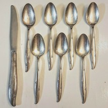Oneida Community Silver Flower Flatware LOT Spoon Knife Silver Plated Si... - $39.51