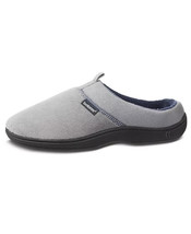 Isotoner Men&#39;s Jared Hoodback Memory Foam Slippers in Ash Gray-2XL 13-14 - $28.89 CAD