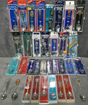 34 Vintage Souvenir Spoon Collection Lot 27 New n Pack Elvis Mermaid Wor... - £319.73 GBP