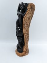 African Makonde Tree of Life Wood Carved Sculpture 12" African Art Kenya image 4