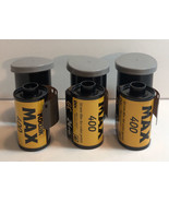 New Kodak Film Lot of 3 Max 400 GC Max 800 GT 24 Exposure 35 MM Film EXP - $351.90 MXN