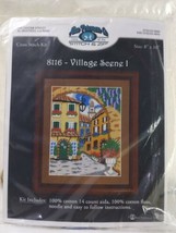 2008 Alice Peterson Co. Village Scene 1 Cross Stitch Size 8&quot;x10&quot;  - £11.85 GBP