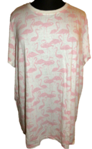 TORRID Classic Fit Flamingo Print Coastal Beach T-Shirt Plus Size 5X-28 - £21.86 GBP