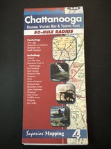 Superior Mapping Chattanooga Tennessee Regional Visitors And Touring Guide. - $6.00
