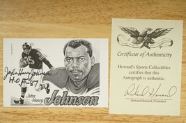 NFL Football Sports Memorabilia HOF John Henry Johnson 87 Autograph &amp; COA - £30.44 GBP