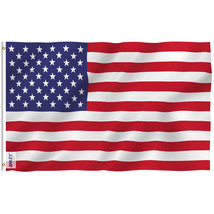 Anley Fly Breeze 3x5 Foot American US Flag- USA Flags Polyester with Grommets - £5.60 GBP