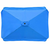 Patio Rectangle Umbrella Canopy Replacement Sunshade Cover F/ 6.5X10 Ft Umbrella - £43.94 GBP