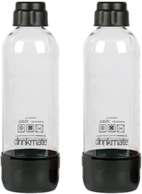 Carbonation Bottles Twin-Pack 1L Black NEW - £17.47 GBP