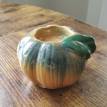 Ceramic Pumpkin Tealight Candleholder, Fall Decor Candle Holder image 3