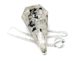 Pendulum Rainbow Moonstone Orgone Dowser Faceted Orgonite Crystal Dowsing - £5.92 GBP