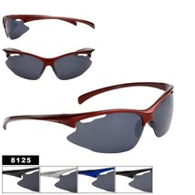 Mens Sport Semi Rim Fashion Style 8125 Sunglasses with Smoke Lens - £6.38 GBP