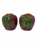 Franciscan Apple Salt and Pepper Shakers Vintage Dinnerware USA Farm Hou... - $29.48 CAD