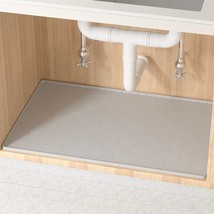 Under Sink Mat For Kitchen Waterproof, 34&quot; X 22&quot; Silicone Under Sink Liner, Kitc - $33.99