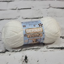 BERNAT COOL CROCHET Cotton Blend 50 gr/ 1.75 oz 200 yds Crisp White - £4.68 GBP