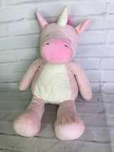 2016 Manhattan Toy Company Huggables Pink White Unicorn Plush Stuffed An... - $10.39