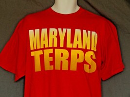 Maryland Terrapins T-Shirt Red Men&#39;s Size Medium NEW Short Sleeve Terps  - £11.86 GBP