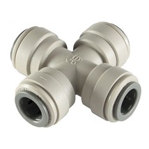 IPW Industries Inc-John Guest - Acetal 4-Way Cross Fitting - Grey 3/8&quot; OD PI4712 - £6.22 GBP