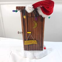 Gemmy Christmas Santa&#39;s Farting Outhouse bathroom Lights Sounds Claus WORKS - €40,28 EUR