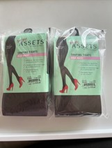 Set Of 2 Love Your Assets By Spanx Shaping Tights High Waist Size 2 Brown Solid - $24.30