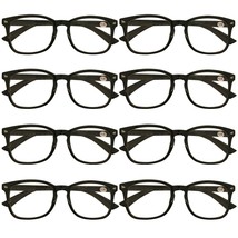 8 Pack Mens Womens Oval Round Frame Reading Glasses Blue Light Blocking Readers  - £13.07 GBP