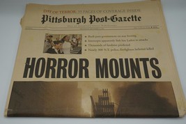 Horror Halterung Pittsburgh Post Gazette Komplett September 12th, 2001 - $29.69