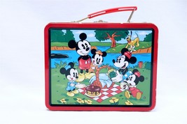 ORIGINAL Vintage 1997 Disney Mickey Mouse Picnic Metal Lunch Box - £23.67 GBP