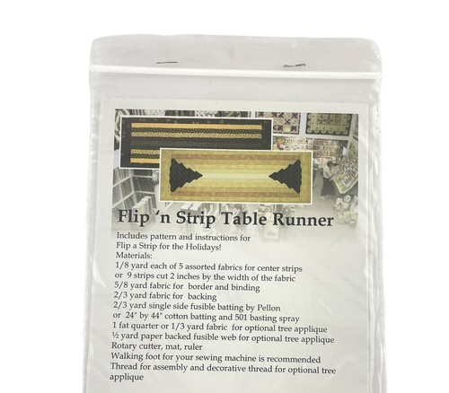 The Quilt Company PATTERN Flip n' Strip Table Runner Christmas Table Decor Item image 4
