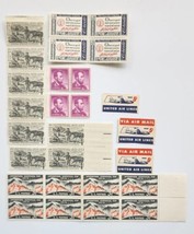 Vintage 1957-1958 United States New Stamps Air Mail 4 cent 3 cent Credo PB25 - £19.76 GBP
