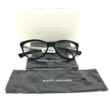 Marc Jacobs Eyeglasses Frames 205 807 Black Silver Cat Eye Full Rim 54-1... - £51.31 GBP