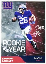 2018 Saquon Barkley Rookie of the Year - Mint - New York Giants - £1.55 GBP