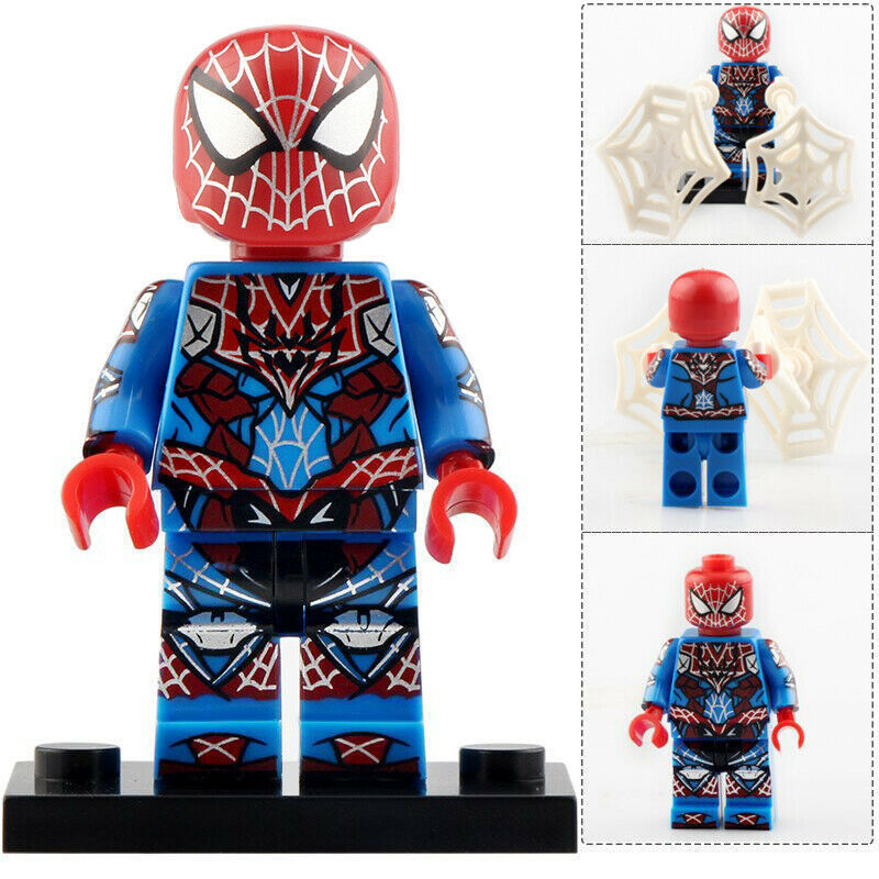 Spiderman (Play Arts Kai) Spider Armor Marvel Minifigure Gift Toy New - $2.90