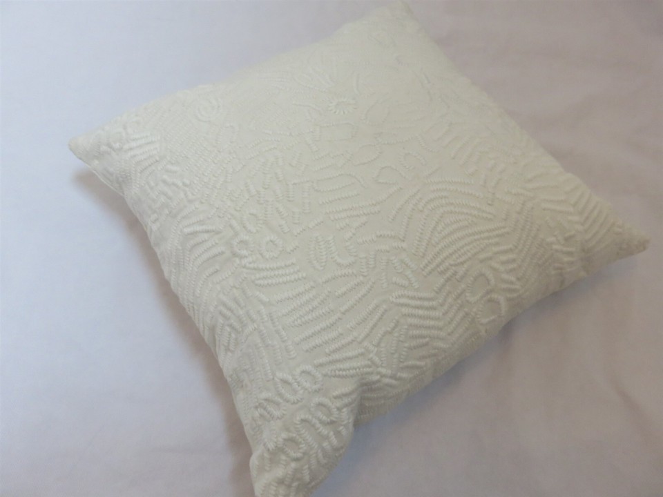 Donna Karan Animal Embroidered Deco pillow Ivory Cream NWT Item image 2