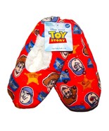 TOY STORY WOODY &amp; BUZZ Fuzzy Babba Slippers Size S/M (8-13) or M/L (13-4... - £8.75 GBP+