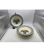 Set of 3 Villeroy &amp; Boch BASKET Rim Cereal Bowls - $3,043.04 MXN