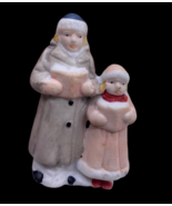 Vintage Christmas Village Figure Figurine Carolers Woman &amp; Child Dickens ? - $16.69