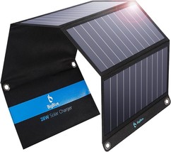 Upgraded 3 USB Ports 28W Solar Charger 5V 4. Max Portable SunPower Solar... - £138.88 GBP