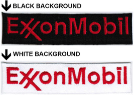 Exxon Mobil Oil _ Gas Car Motor Racing Badge Iron On Embroidered Patch - £8.01 GBP