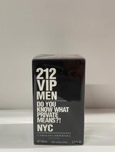 Carolina Herrera 212 Vip Men After Shave Lotion 3.4oz For Men - New In Black Box - £36.76 GBP