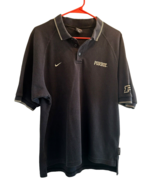 Vtg 90&#39;s Mens Team Nike Purdue Boilermakers Golf Polo Shirt Waffle Knit ... - $42.74